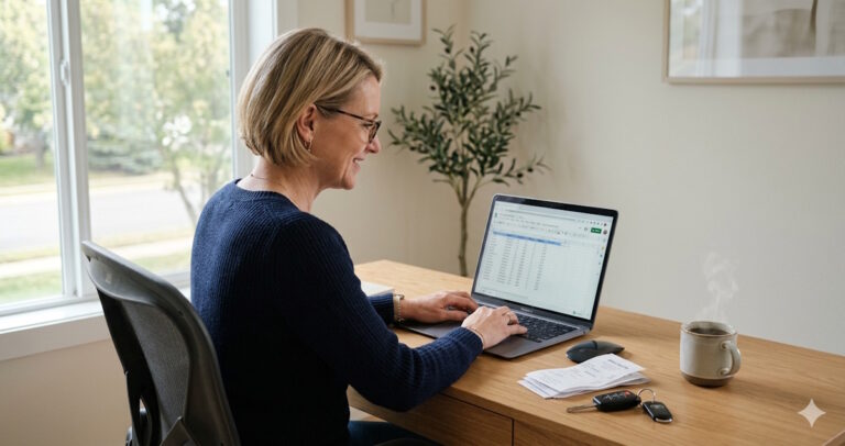 Freelance expense tracker Google Sheets template with mileage log and tax deduction calculator